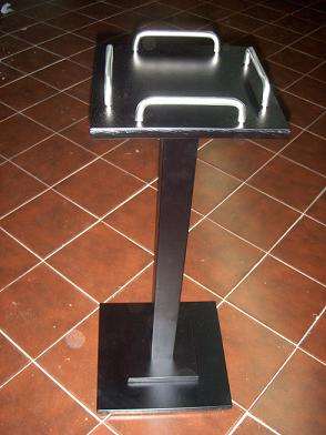 SUPORTE BALDE CHAMPANHE PRETO WENGUE