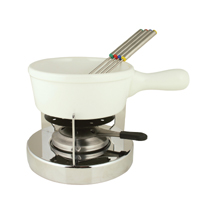 FONDUE QUEIJO CERAMICA BRANCO