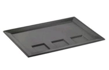 PRATO 28X21CM C/3 CAV.CINZA TIME SQUARE