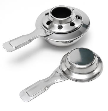 LAMPARINA P/FONDUE BAIXA INOX