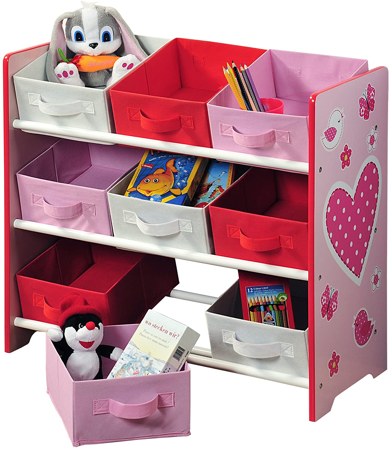 MOVEL 3 PRATELEIRAS C/9 CAIXAS CRIANÇA