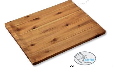 TABUA RECT.48X36.5X4CM ACACIA C/CANTO