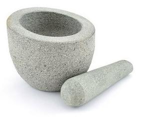 ALMOFARIZ Ø12.5CM GRANITO INCLINADO#