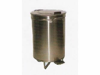 BALDE LIXO C/PEDAL 90L INOX