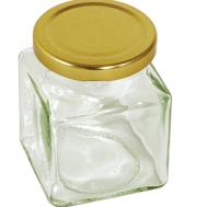 FRASCO QUAD.30CL TAMPA DOURADA