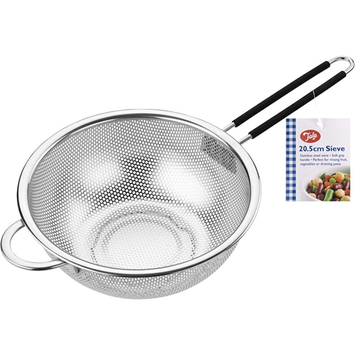 COADOR 20.5CM INOX CABO PRETO