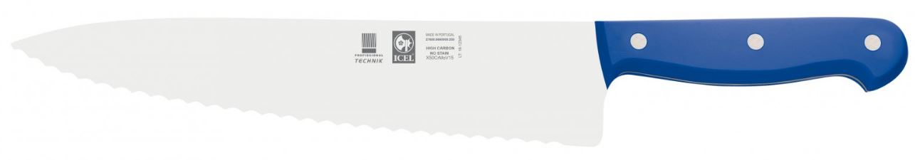 FACA CHEFE C/ SERRA TECHNIK AZUL