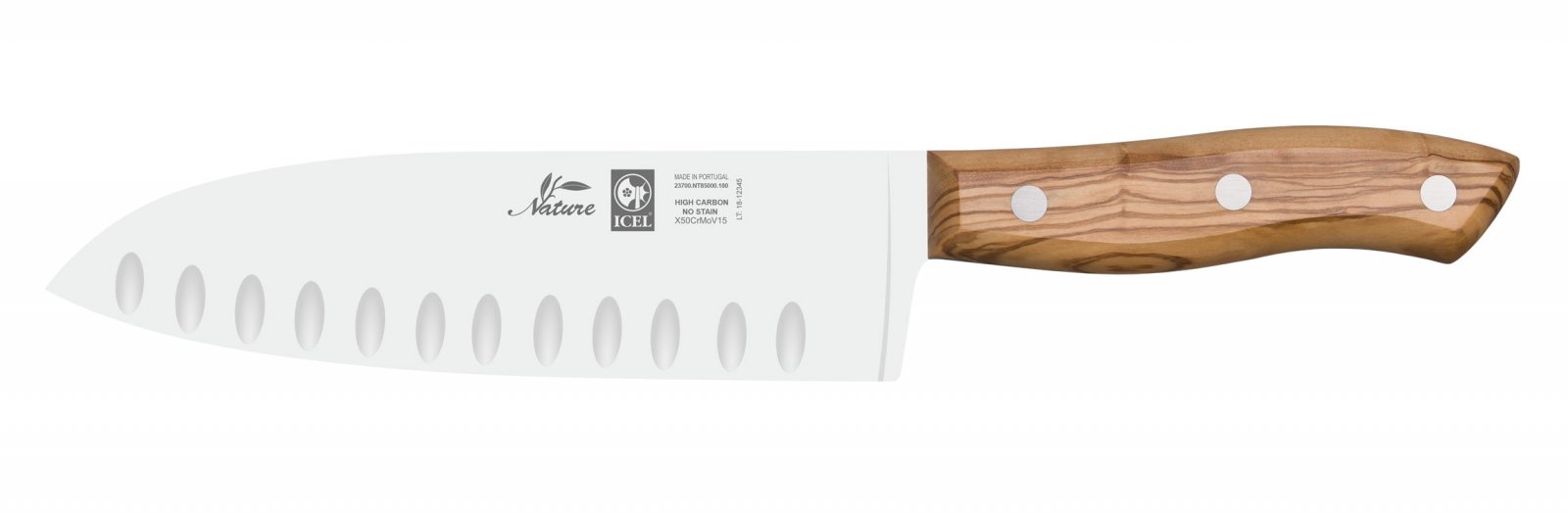 FACA SANTOKU ALVEOLOS 237.NT85.18 NATURE