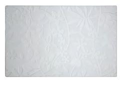 INDIVIDUAL BRANCO FLORES TRANSPARENTES