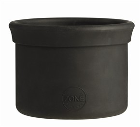 VASO PRETO SILICONE 12.5X9CM