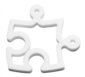 BASE QUENTES PUZZLE BRANCO SILICONE