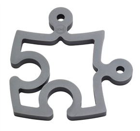 BASE QUENTES PUZZLE CINZA SILICONE