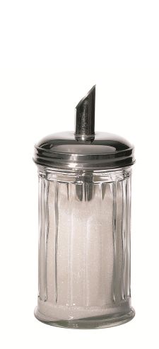 AÇUCAREIRO DOSEADOR 0.4L-14CM VIDRO/INOX