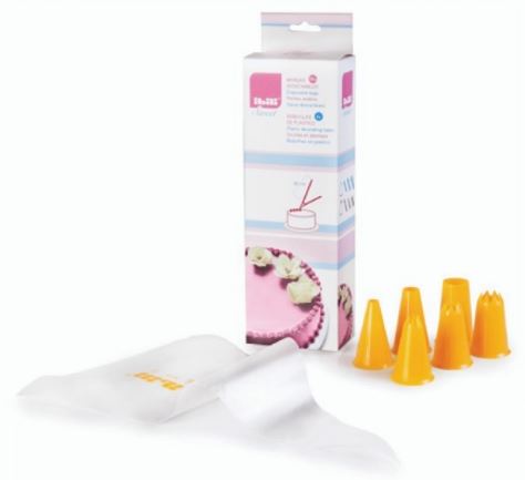 CJ.10 SACO PASTELEIRO 30CM + 6 BICOS