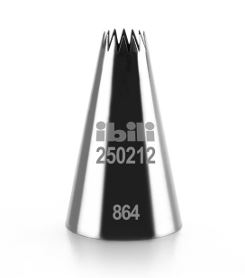 BICO PASTELEIRO ESTRELA 12MM ALT.50MM IN