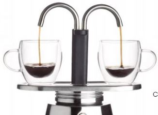 CAFETEIRA 2 CHAV. 2 BICAS EXPRESSO INOX