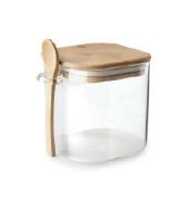 AÇUCAREIRO/PORTA CAFE BOROSILICAT/BAMBOO