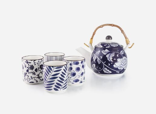 BULE 460ML JAPONES C/4 COPOS 120ML FLORA