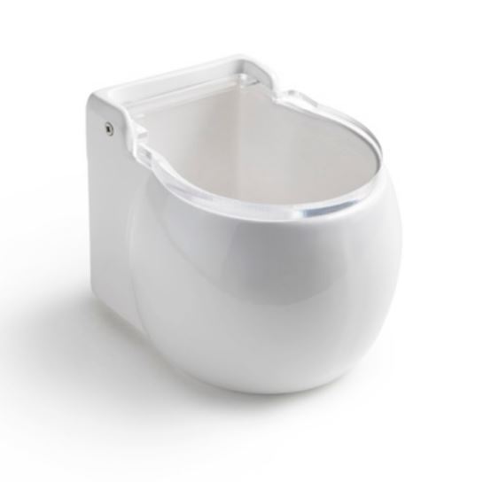 SALEIRO Ø10CM CERAMICA TAMPA AC BRANCO