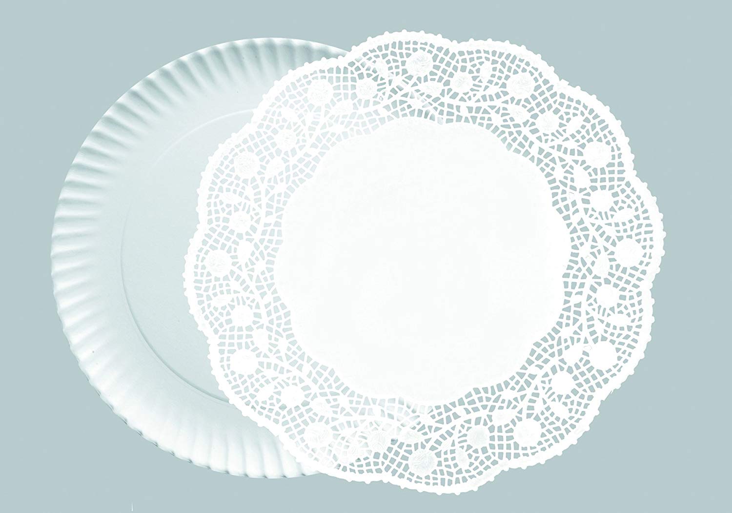 CJ.5 PRATOS 32CM+5 NAPRON BRANCO