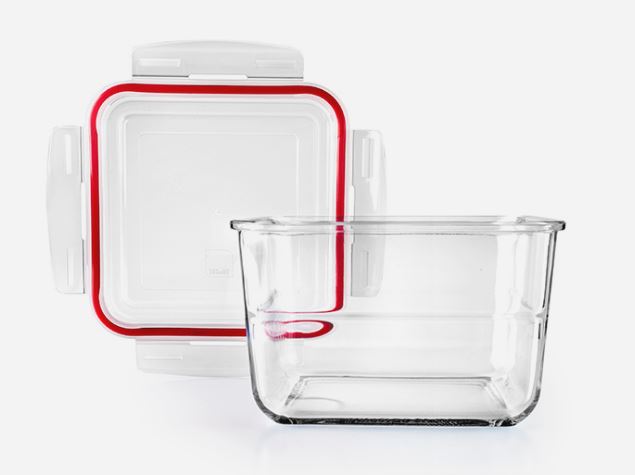 CAIXA ALIMENTOS QUAD18CM-3L BOROSILICATO
