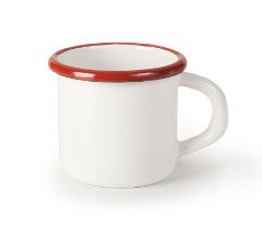 CANECA 0.3L Ø7CM ESMALTE BRANCO FRI.BORD