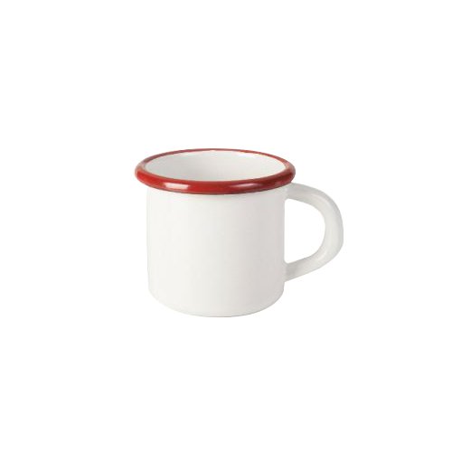 CANECA 0.4L Ø8CM ESMALTE BRANCO FRI.BORD