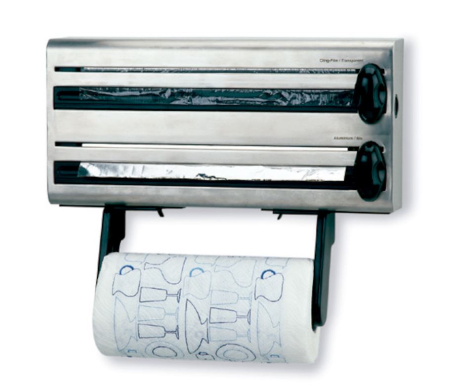 SUPORTE PAPEL TRIPLO INOX