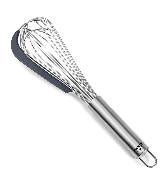 BATEDOR 32CM INOX C/ ESPATULA SILICONE