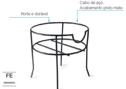 SUPORTE FERRO P/FRASCO 5.5L C/TORNEIRA