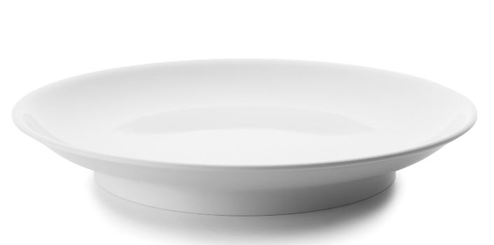PRATO Ø44.5CM ALT.6.5CM MELAMINA BRANCA