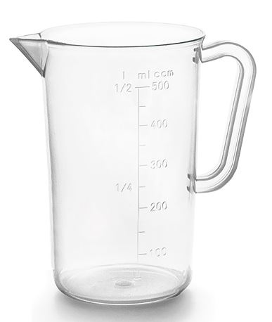JARRO 0.5L GRADUADO PP