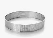 ARO Ø28CM ALT.2CM PERFURADO INOX