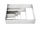 ARO QUADRADO INOX 12*12CM