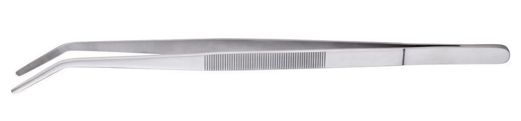 PINÇA 35CM PONTA CURVA INOX