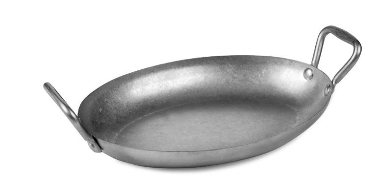 FRIGIDEIRA OVAL 29.5X21CM C/ASAS INOX @
