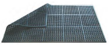 TAPETE BORRACHA 90X150X1.20CM PRETO