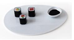 PRATO SUSHI 27X18CM ISOLA PRETO PALETA