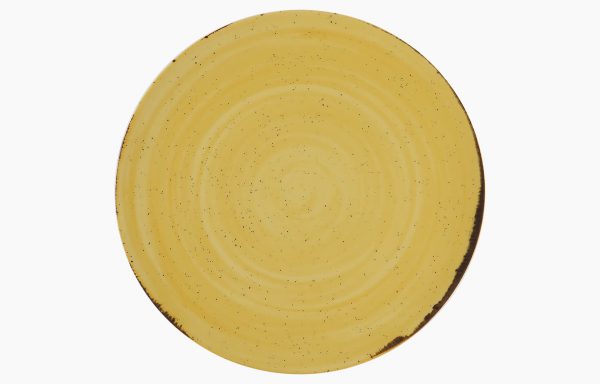 PRATO COUPE Ø28CM RUSTICO AMARELO IN