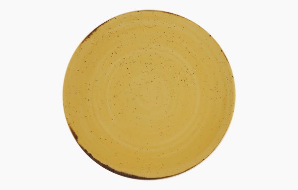 PRATO COUPE Ø24CM RUSTICO AMARELO IN