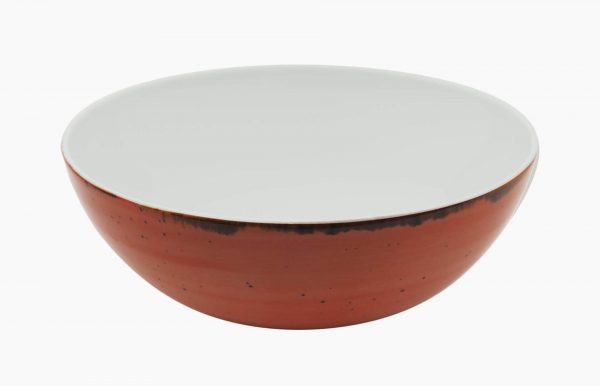SALADEIRA Ø23CM ALT.9CM RUSTICO VERMELHO