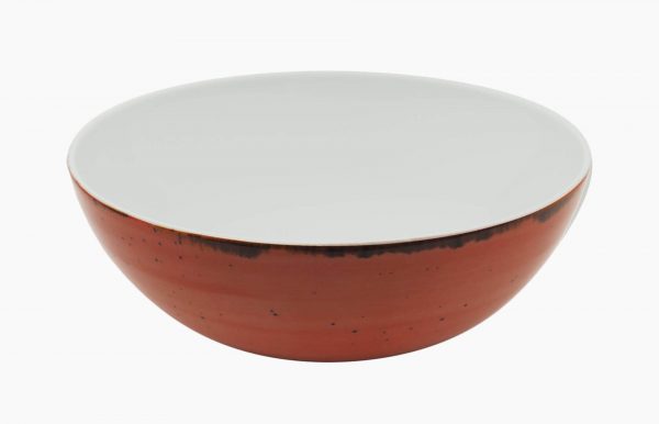 SALADEIRA Ø23CM ALT.9CM RUSTICO VERMELHO