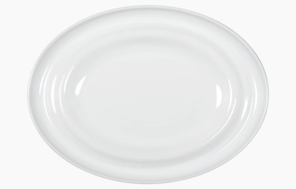 PRATO OVAL 32X24CM AGMA BRANCO