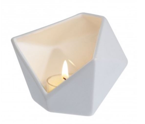 PORTA VELAS STARS WHITE