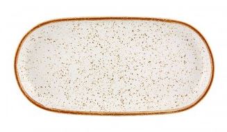 TRAVESSA OVAL 29.5CM RUSTIC BRANCO