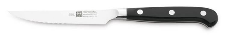 FACA BIFE 11CM C/SERRA CABO PRETO IDEAL