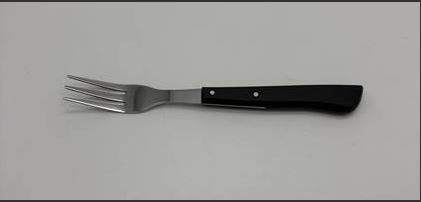 GARFO BIFE 3 DENTES 19.5CM CABO PRETO