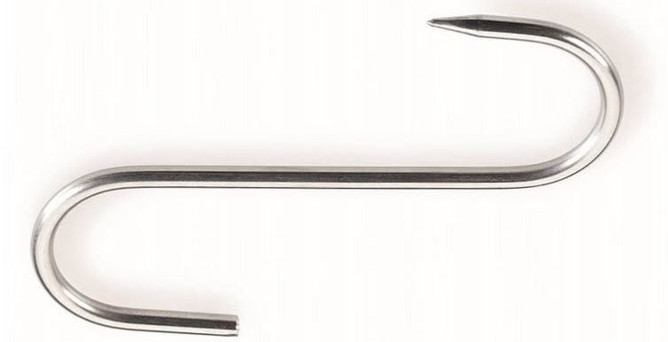 GANCHO TALHO 10CM 4MM INOX