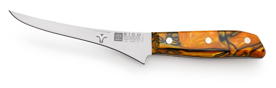 FACA FILETES 15CM MARFIM LARANJA ELEVATI