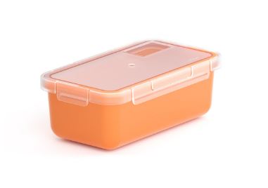CAIXA ALIMENTOS RECT.075L LARANJA